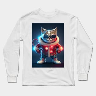 Cosmic Power Cat Long Sleeve T-Shirt